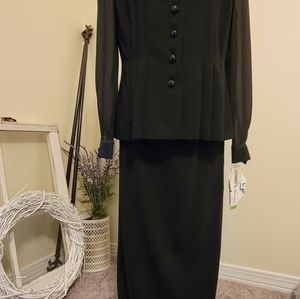 2 Piece Semi Formal Black Suit